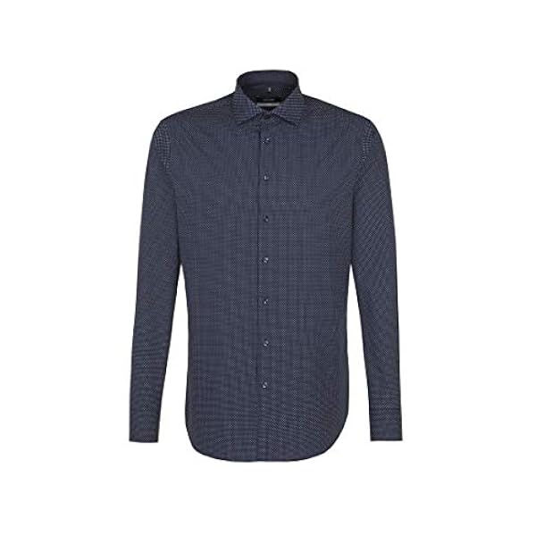 Seidensticker Business skjorta för män X-Slim Fit – bygellätt, mycket smal skjorta med Kent krage – långärmad – 100% bomull